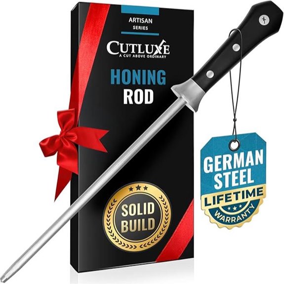 Cutluxe 10 Honing Steel Knife Sharpening Rod