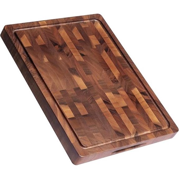 walnut handle cutting board