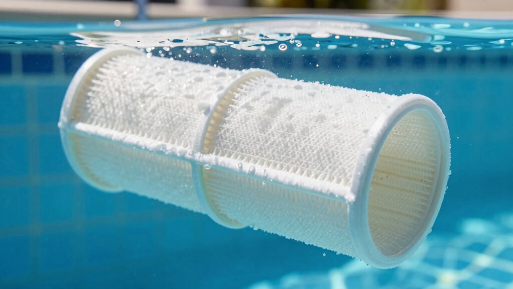 clean cartridge filter less frequently