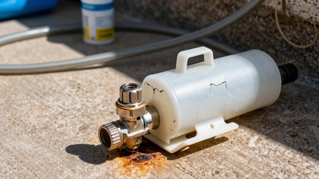 incorrect automatic chlorine installation