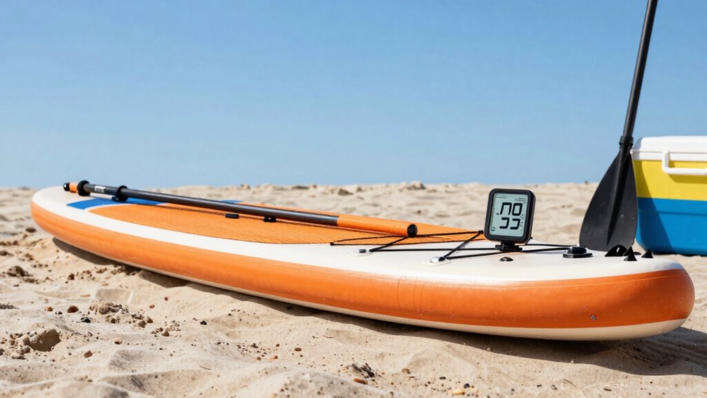inflatable paddleboard setup