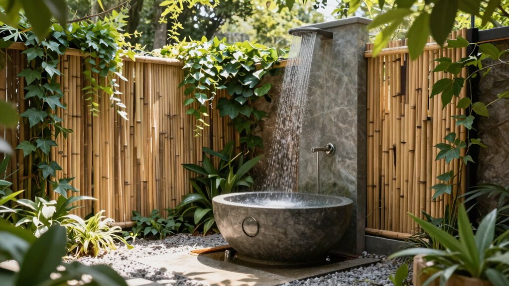layered privacy with natural elements