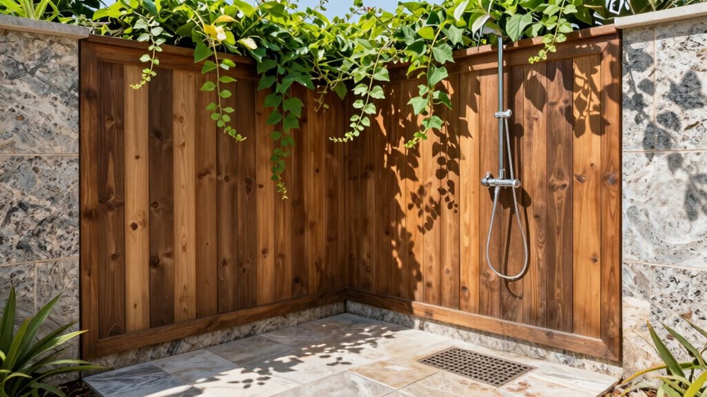maintain privacy and drainage