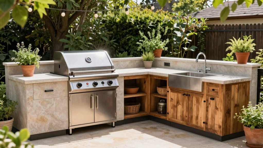 optimize outdoor kitchen layout