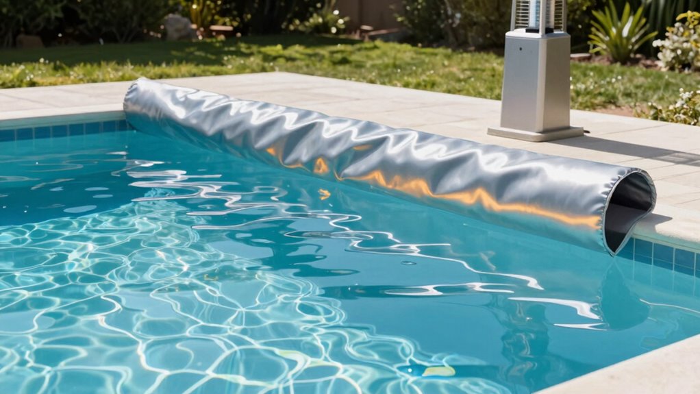 pool cover speeds warm up