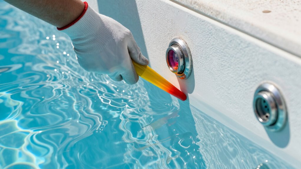 pool light leak detection