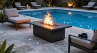 poolside fire pit safety