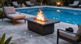 poolside fire pit safety