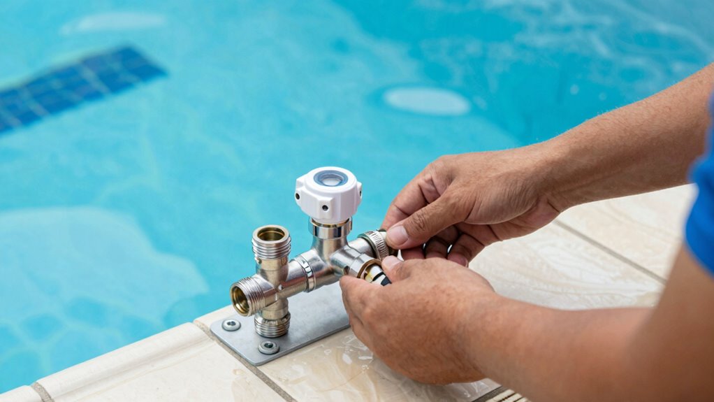 proper automatic chlorine feeder installation