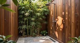 proper outdoor shower design