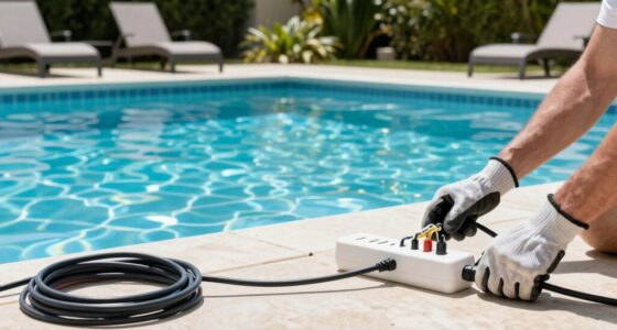 proper poolside power installation