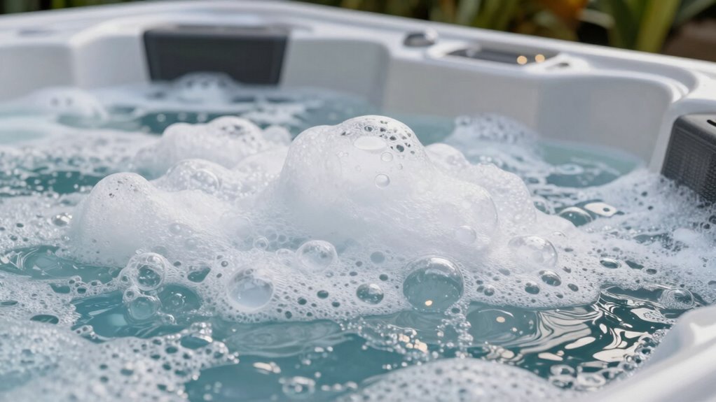 reduce foam from residues