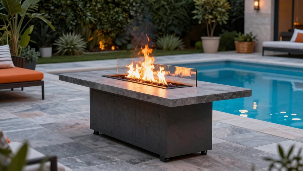 safe cozy outdoor fire