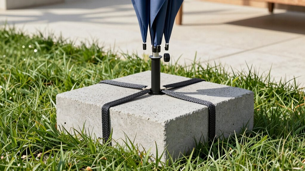 safe umbrella base weights