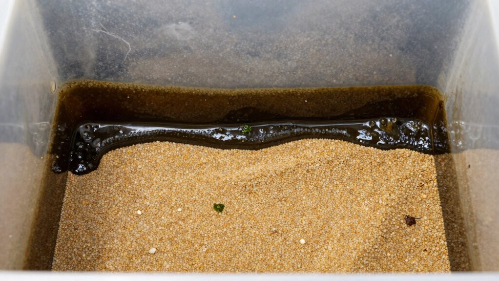 sand filter gunk buildup causes