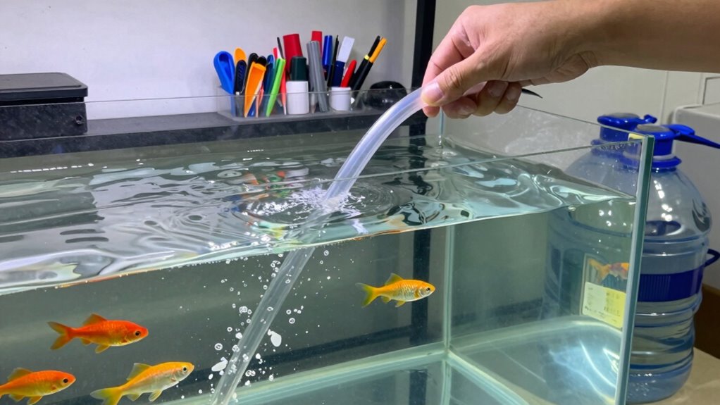 scheduled aquarium water changes