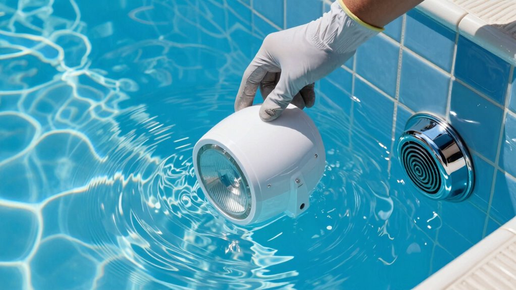 seal pool light leaks