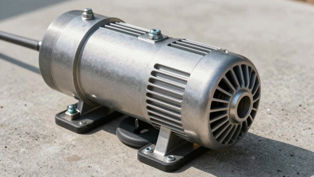 secure mounted pump vibrations