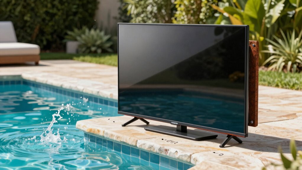 secure outdoor tv mounting