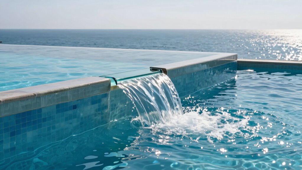 spillway physics enhances infinity pools