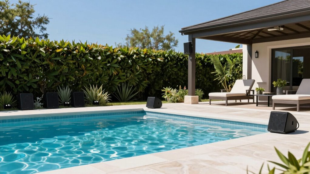 strategic outdoor speaker placement