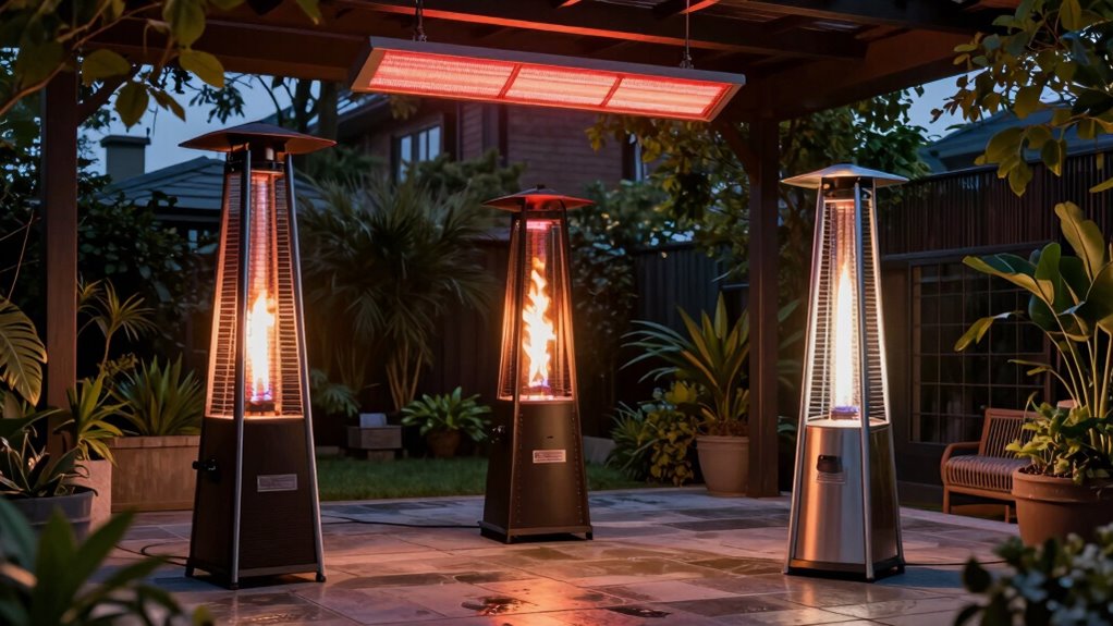 types of outdoor heating
