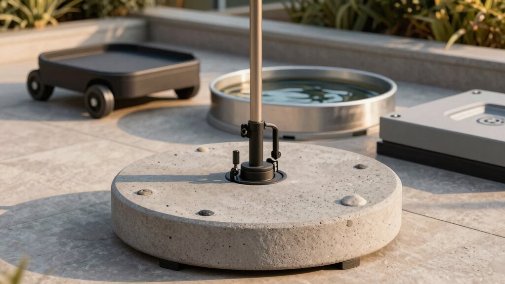 umbrella base weight considerations