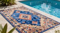 water resistant poolside rugs