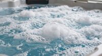 bubbles indicating excess foam