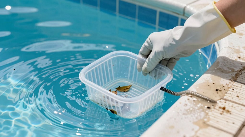 clear clogged skimmer line