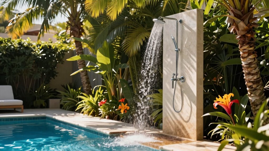 convenient outdoor shower solutions
