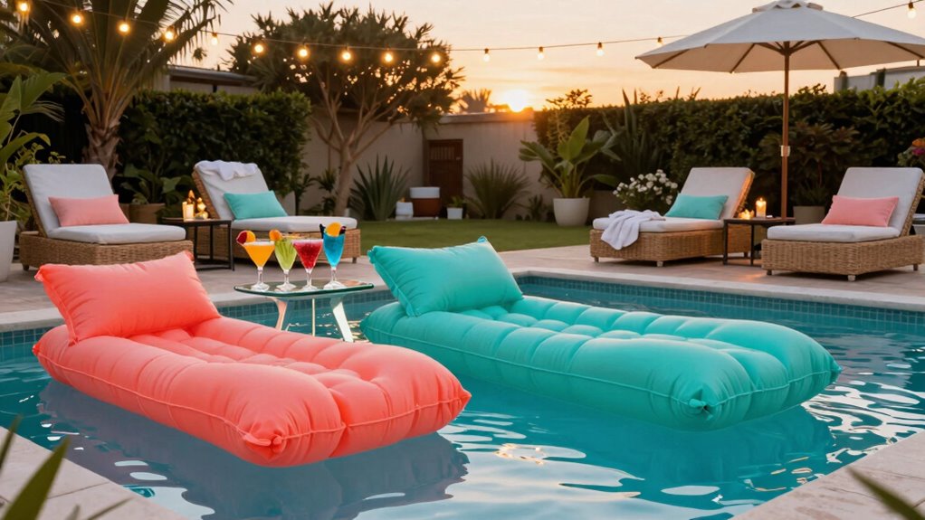 coordinate pool accessories stylishly