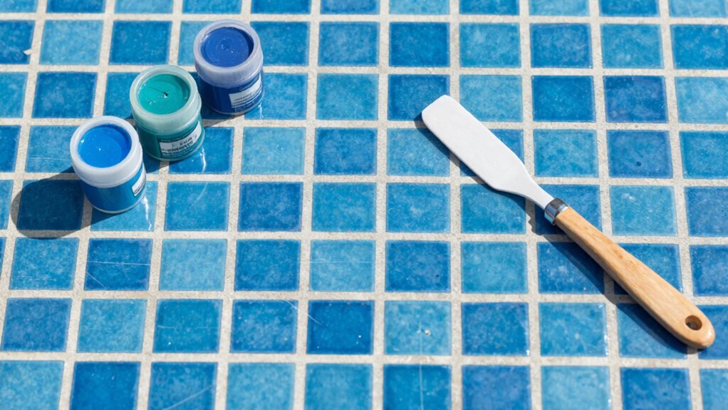 cosmetic pool tile repair