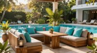 create cozy outdoor seating