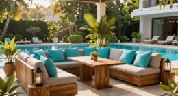 create cozy outdoor seating