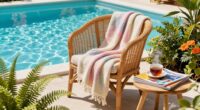 create functional poolside reading spots