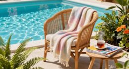create functional poolside reading spots
