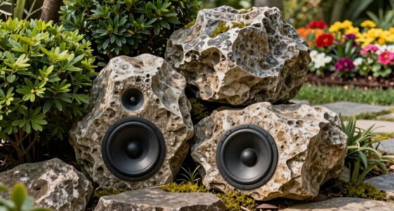 discreet rock speaker placement