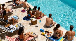 disorganized poolside party planning