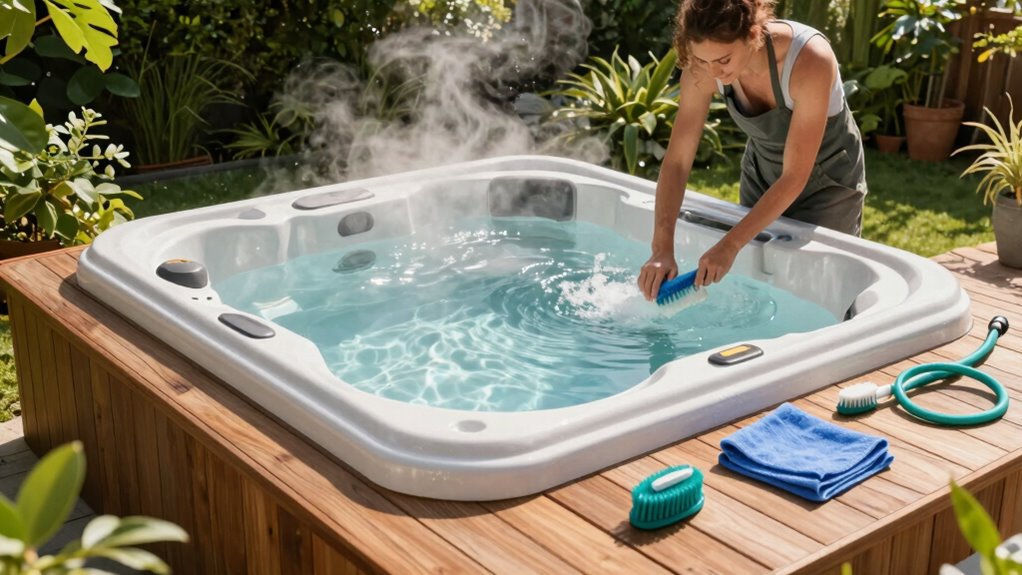 efficient hot tub maintenance