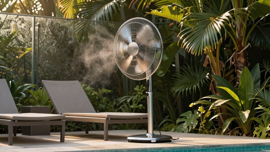 efficient safe poolside cooling