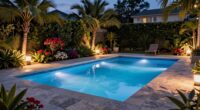 enhance pool visibility outdoors