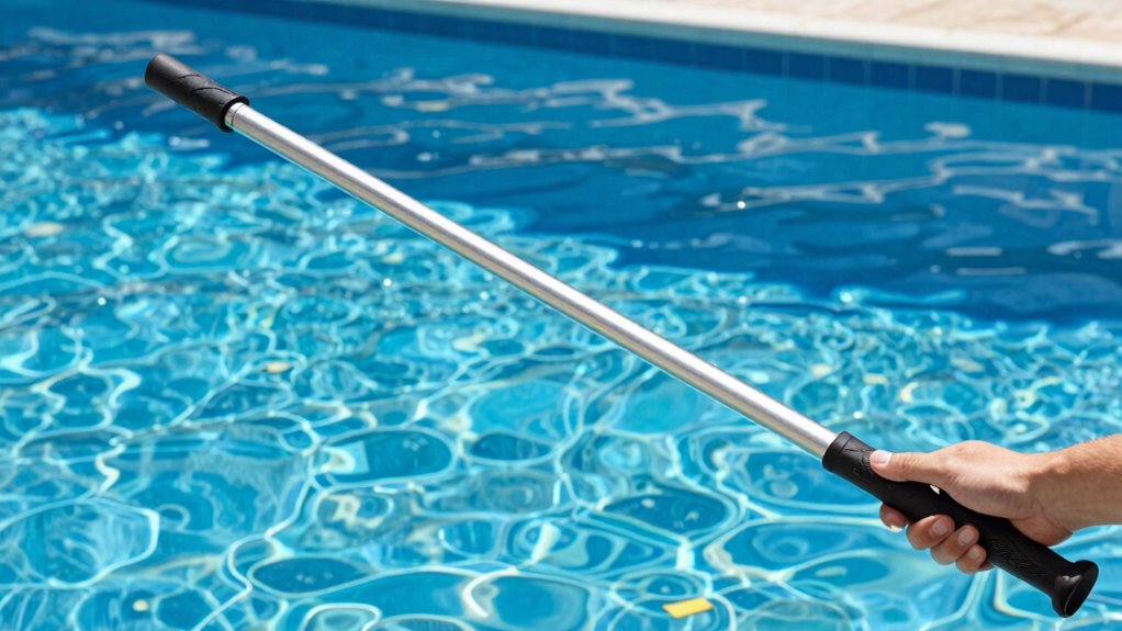 enhanced telescopic pool pole