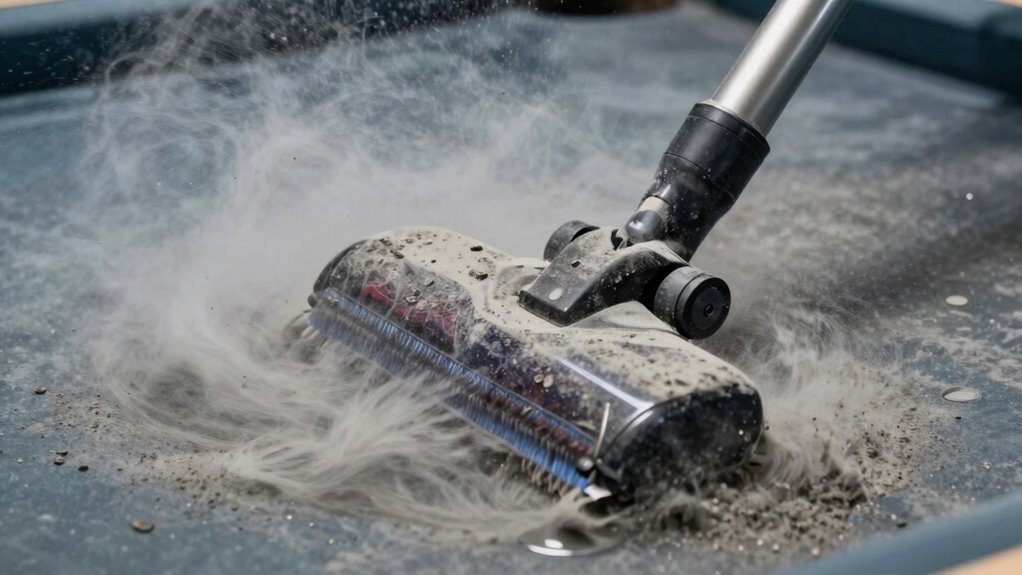 fine dust clogs vacuums