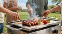 flat top griddles enhance outdoor cooking