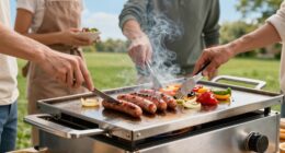 flat top griddles enhance outdoor cooking