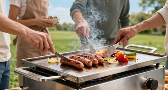 flat top griddles enhance outdoor cooking