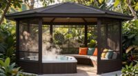 gazebo screens improve spa use