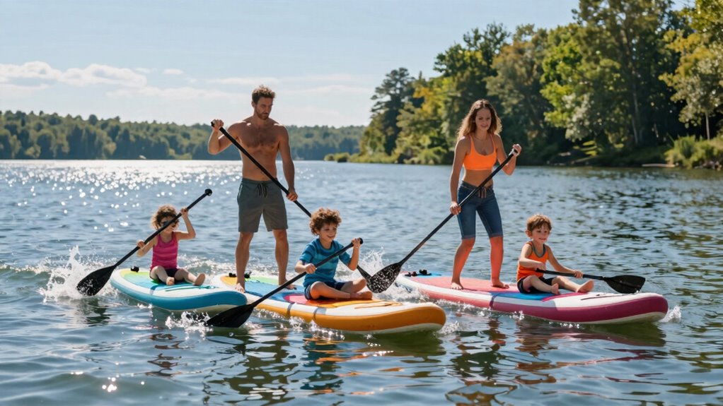 inflatable paddleboards enhance family water activities