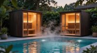infrared saunas and wellness areas
